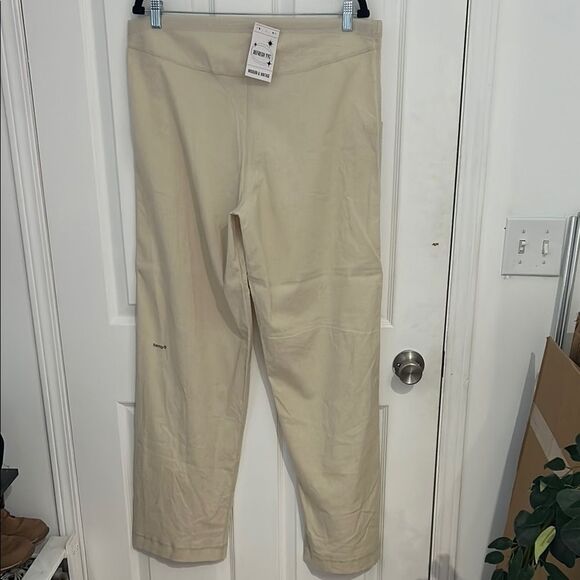 Lululemon Cream Hemp Linen Drawstring Pants Size M 34" Inseam Adjustable Waist - Picture 4 of 7